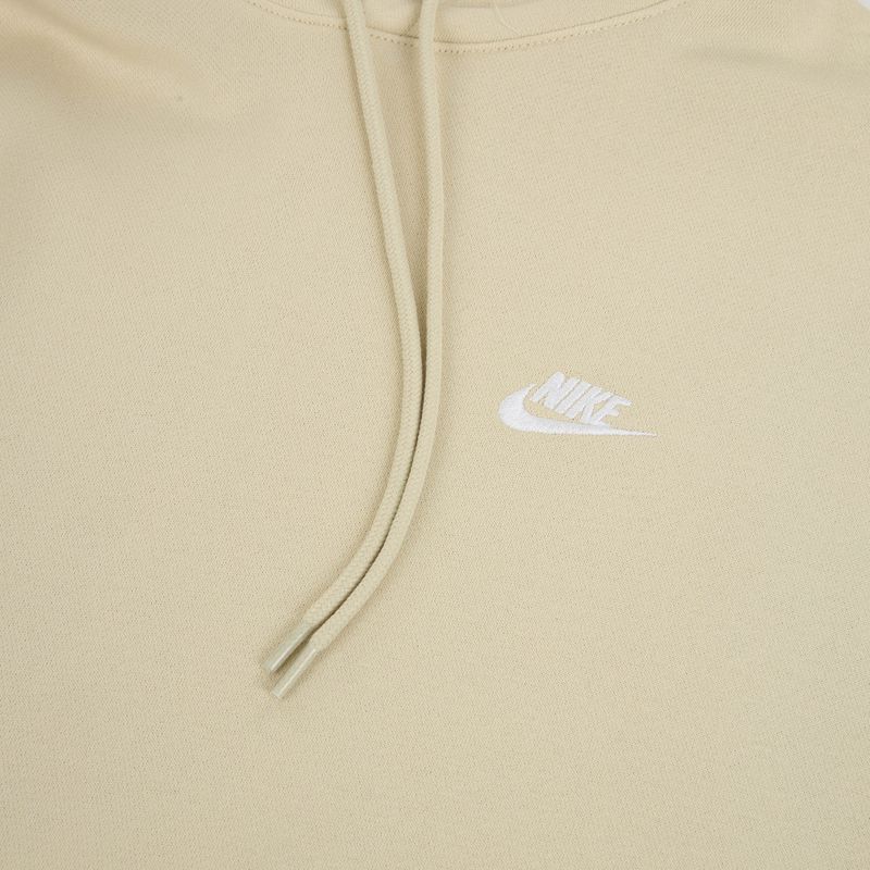 Bluza męska Nike Club French Terry Pullover Hoodie light khaki/light khaki/white 8