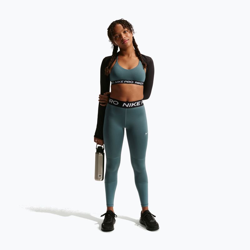 Legginsy dziecięce Nike Pro Dri-FIT mineral slate/black/white 2
