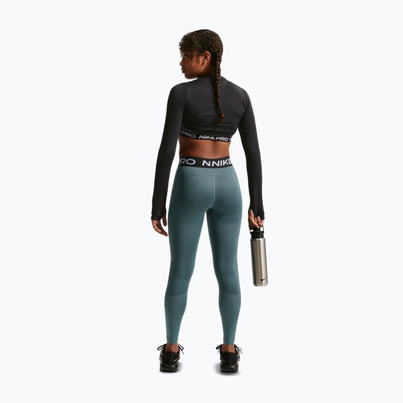 Legginsy dziecięce Nike Pro Dri-FIT mineral slate/black/white 3