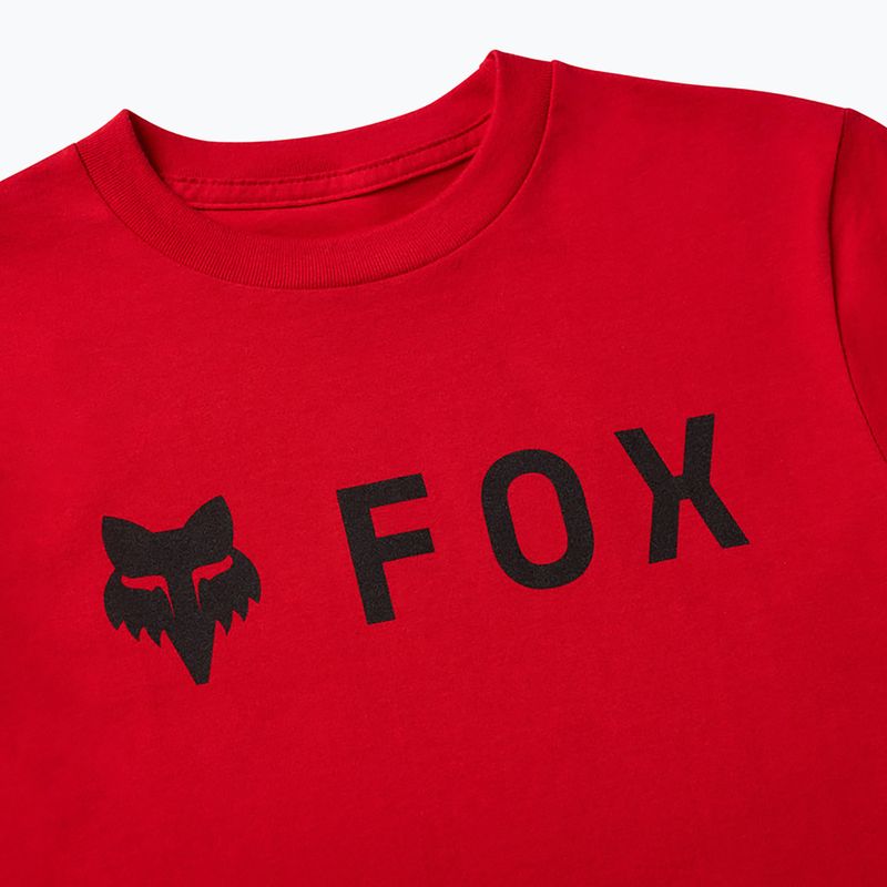 Koszulka dziecięca Fox Racing Absolute Jr timber red 3