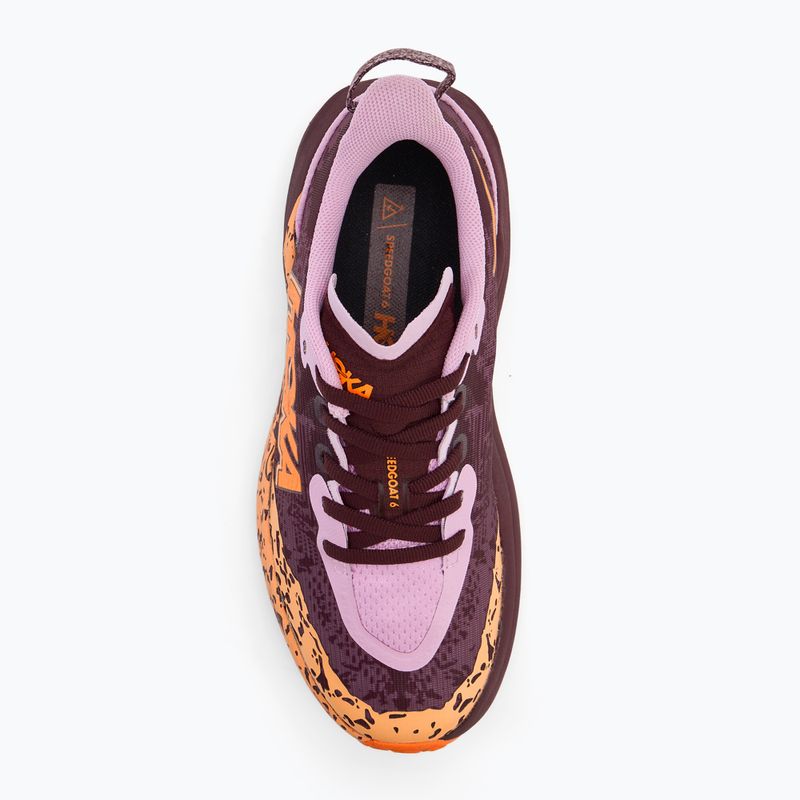 Buty do biegania dziecięce HOKA Speedgoat 6 flower nectar/neon tangerine 5