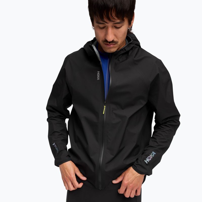 Kurtka do biegania męska HOKA Skybreeze Waterproof GTX black 4