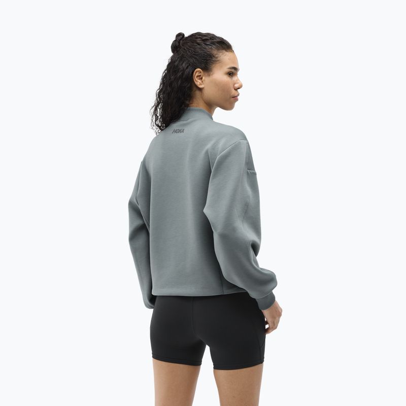 Bluza do biegania damska HOKA Kaitoro Knit Crew slate blue 3