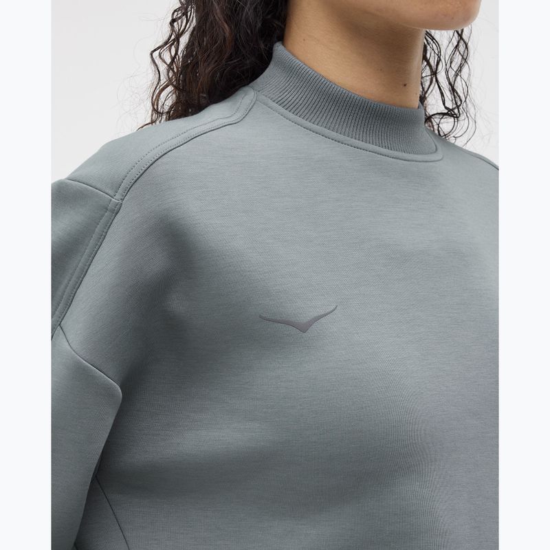Bluza do biegania damska HOKA Kaitoro Knit Crew slate blue 5