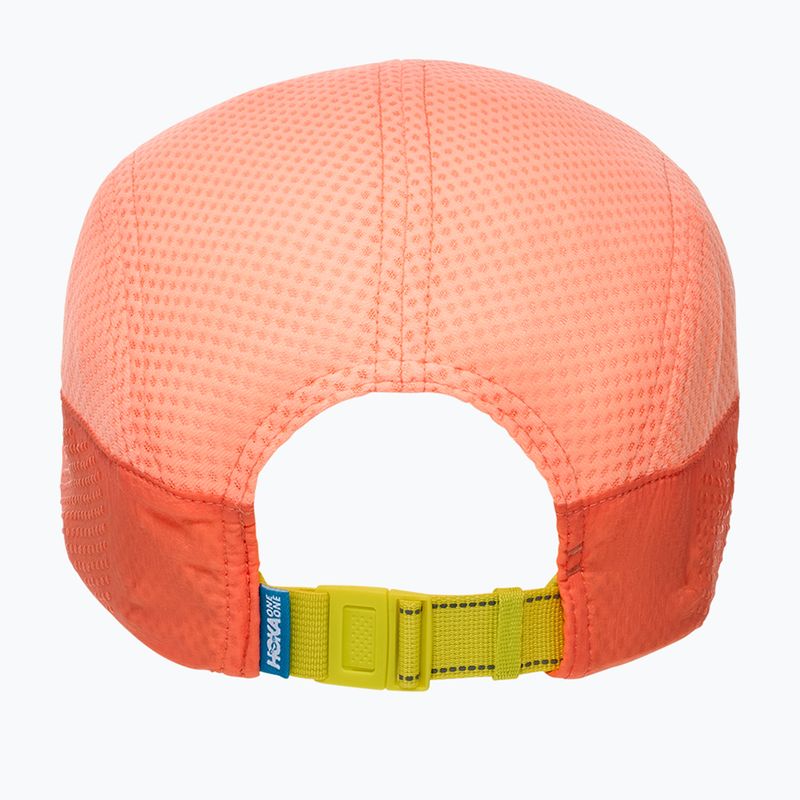 Czapka z daszkiem HOKA Trail Race neon cantaloupe 4