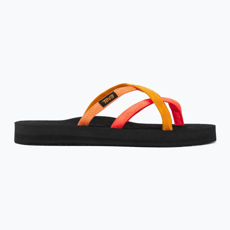 Klapki damskie Teva Olowahu neon coral multi 2