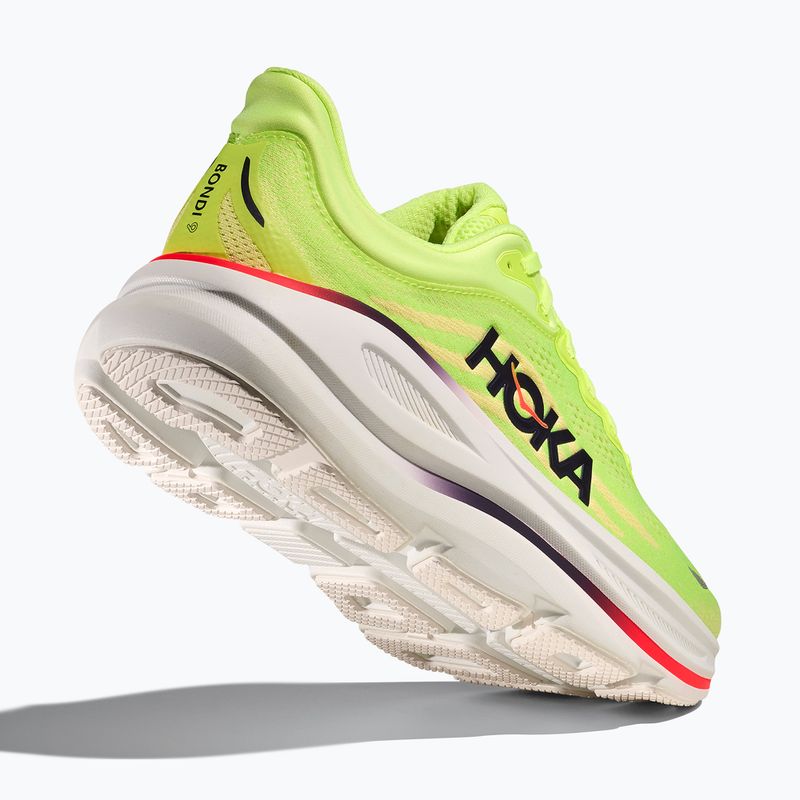 Buty do biegania męskie HOKA Bondi 9 Wide neon yuzu/sunlight 8