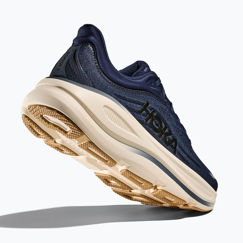 Buty do biegania męskie HOKA Bondi 9 Wide midnight blue/varsity navy 5