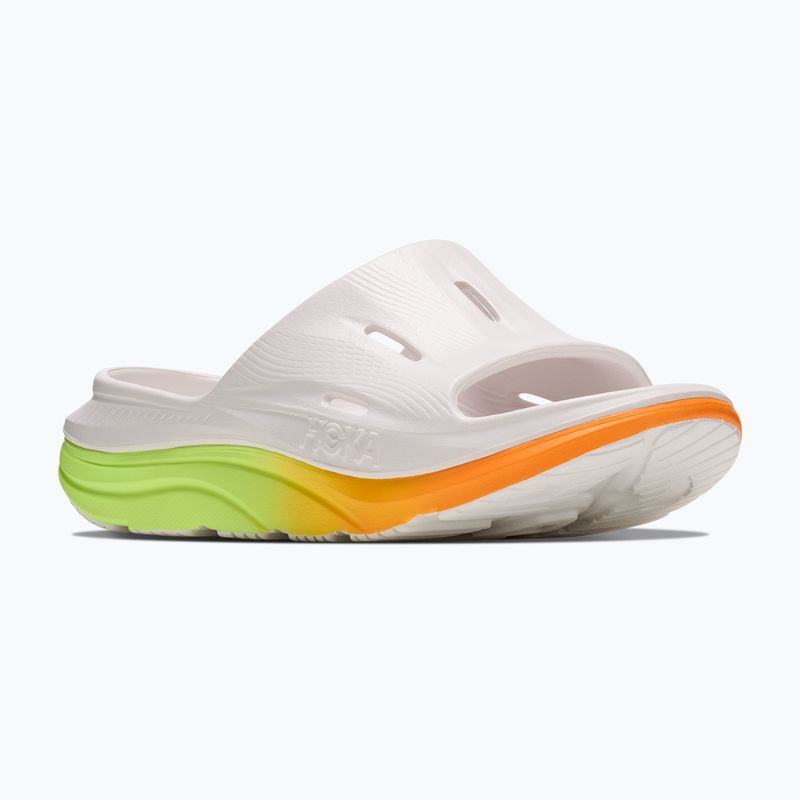 Klapki HOKA Ora Recovery Slide 3 white/neon yuzu 8
