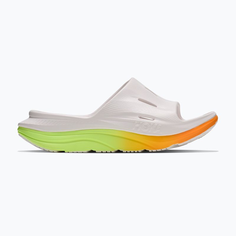 Klapki HOKA Ora Recovery Slide 3 white/neon yuzu 9