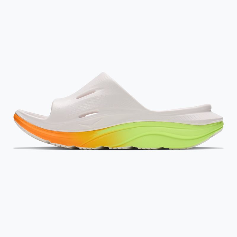 Klapki HOKA Ora Recovery Slide 3 white/neon yuzu 10