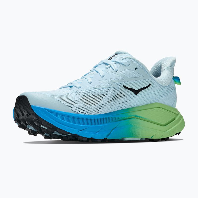Buty do biegania damskie HOKA Challenger 8 Wide glimmering blue/tart apple 9