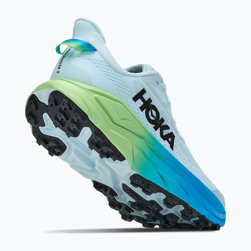 Buty do biegania damskie HOKA Challenger 8 Wide glimmering blue/tart apple 10
