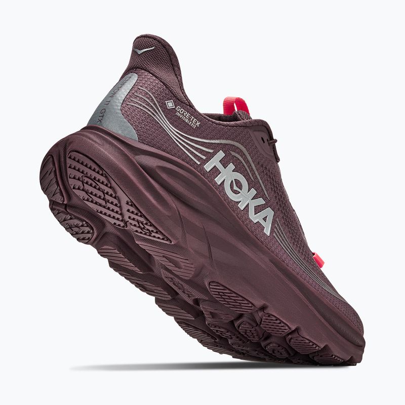 Buty do biegania damskie HOKA Clifton 11 GTX Wide smoky quartz/deep mauve 12