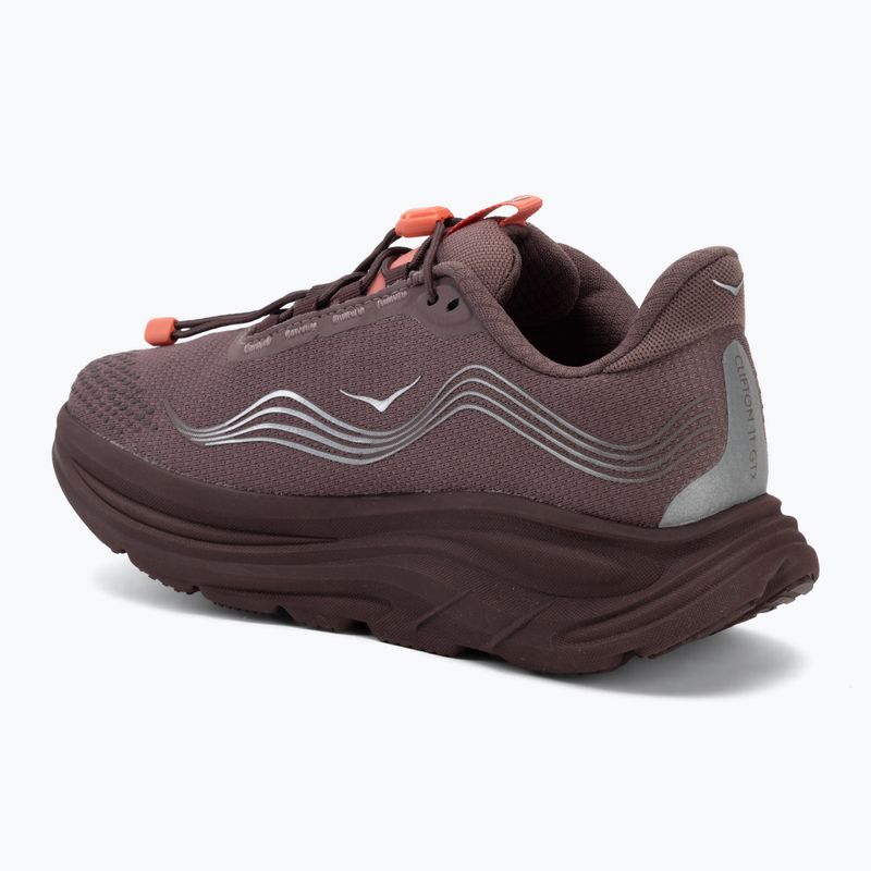 Buty do biegania damskie HOKA Clifton 11 GTX Wide smoky quartz/deep mauve 3
