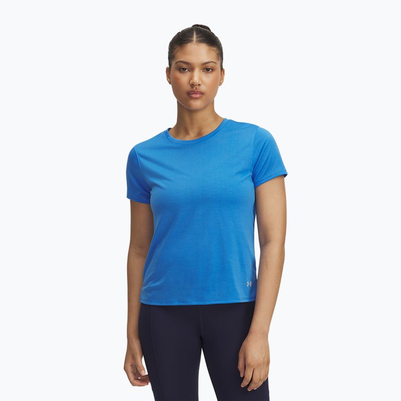 Koszulka do biegania damska Under Armour Launch blue atlantis/reflective