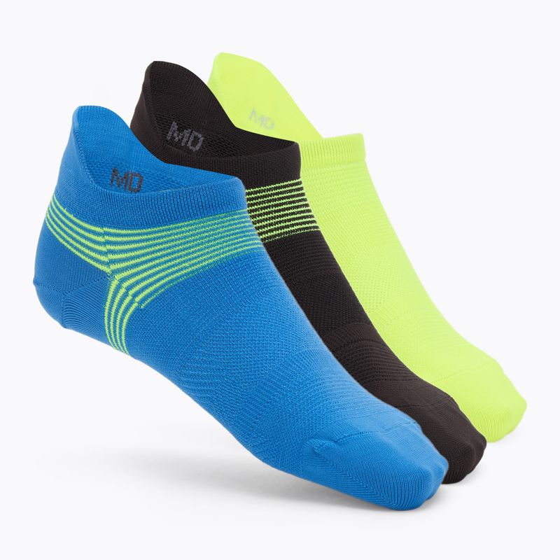 Skarpety męskie Under Armour Dry Run Lite No Show 3 pary blue atlantis/black/reflective