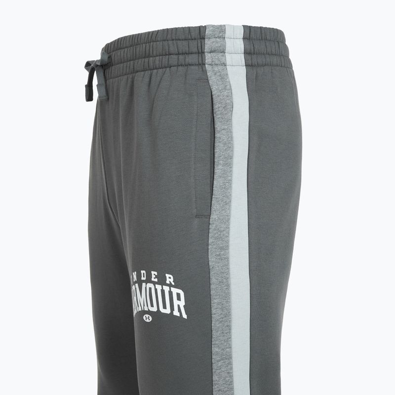 Spodnie treningowe męskie Under Armour Rival Fleece Colorblock castlerock/mod gray/white 6
