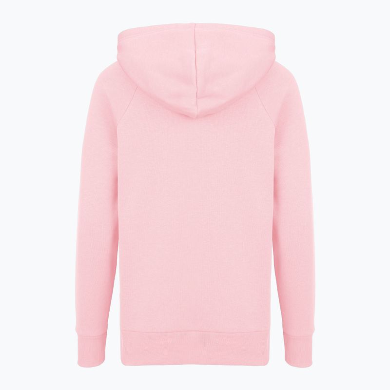 Bluza damska Under Armour Rival Fleece Big Logo Hoody prime pink/white 4