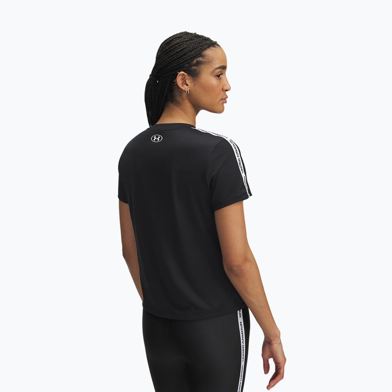 Koszulka treningowa damska Under Armour Tech Wordmark Tape black/white/white 2