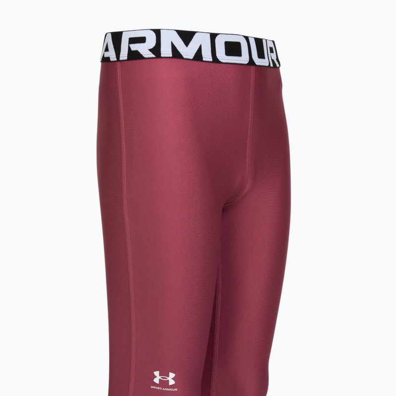 Legginsy treningowe dziecięce Under Armour HeatGear fuchsia dusk 3