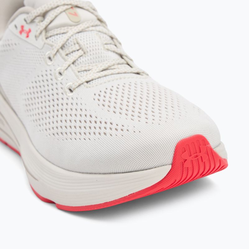 Buty do biegania męskie Under Armour Sonic 7 summit white/khaki base/racer red 7