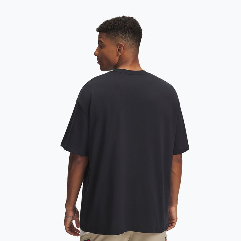 Koszulka męska Under Armour Logo Heayweight black/white 2