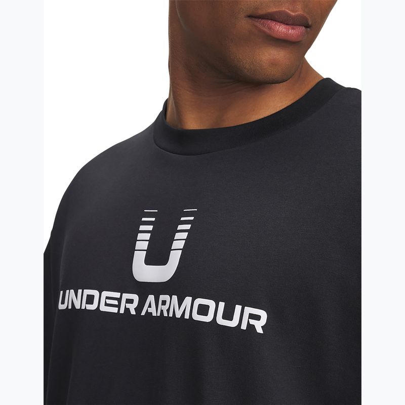 Koszulka męska Under Armour Logo Heayweight black/white 3