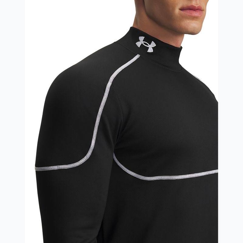 Longsleeve treningowy męski Under Armour Cold Weather Grid black/black/white 3