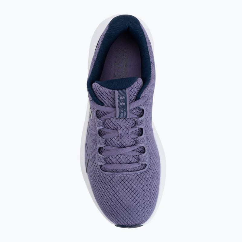 Buty Under do biegania damskie Armour Charged Surge 4 purple luxe/refresh mint 5