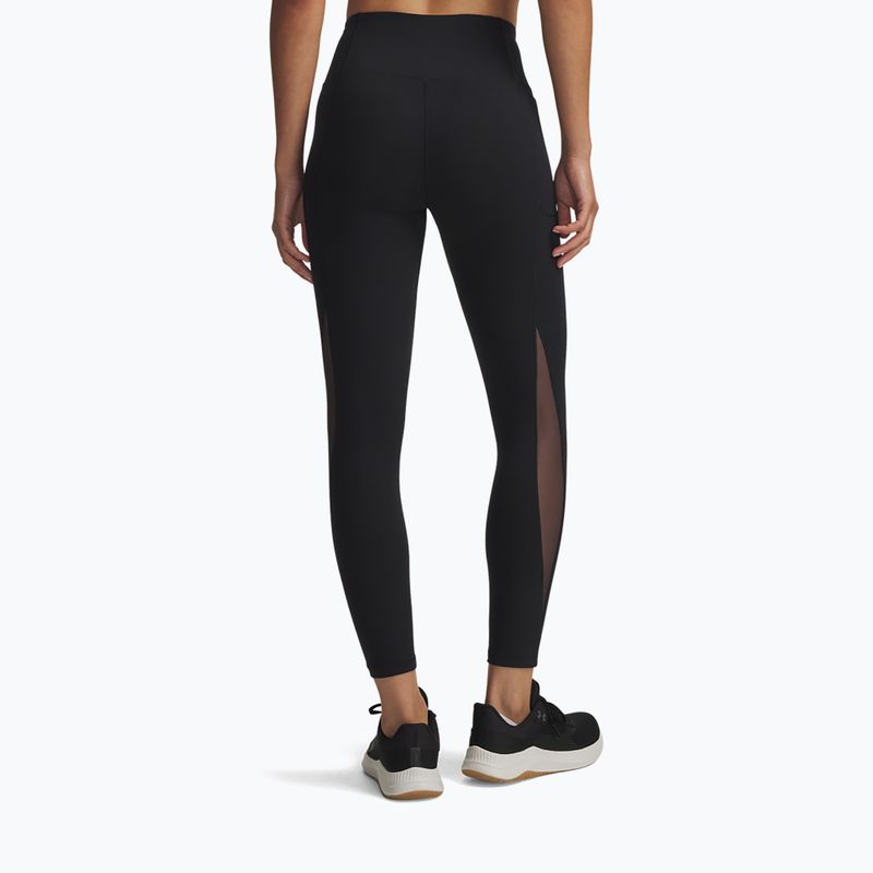 Legginsy damskie Under Armour Motion Mesh Ankle black/jet gray 3