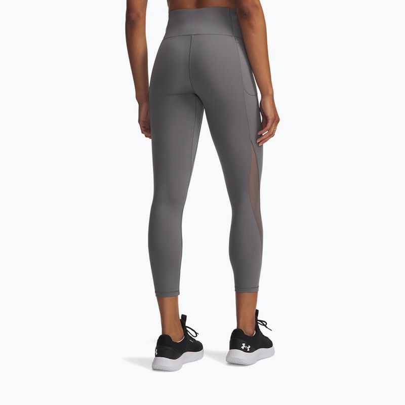 Legginsy damskie Under Armour Motion Mesh Ankle clay green/titanium 3