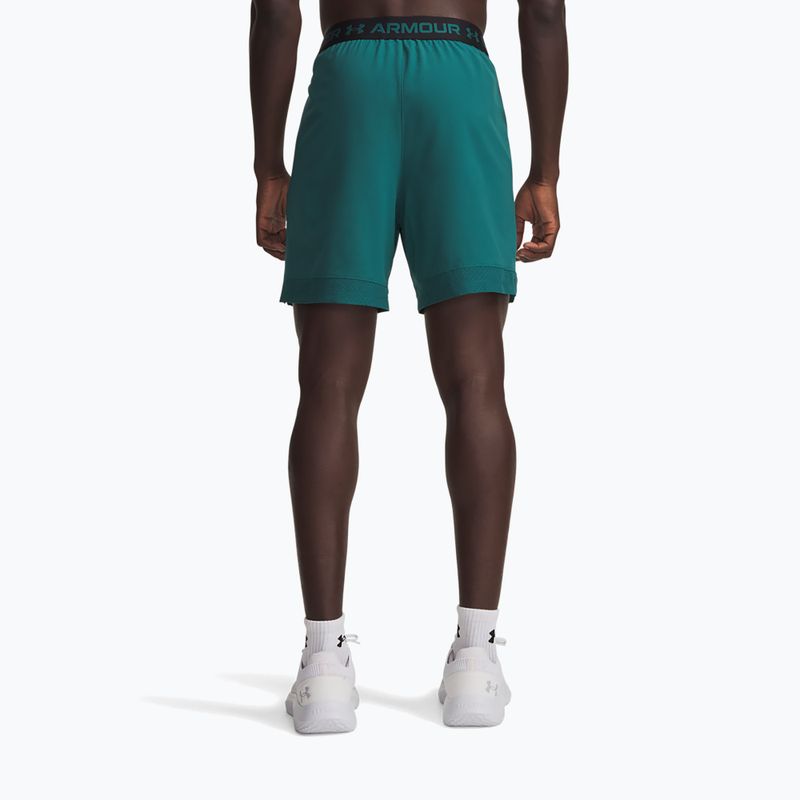 Spodenki treningowe męskie Under Armour Ua Vanish Woven 6in rack green/ultimate black 3