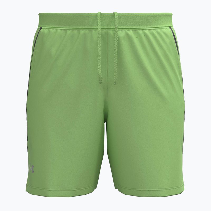 Spodenki do biegania męskie Under Armour Launch 7" lumos lime/white