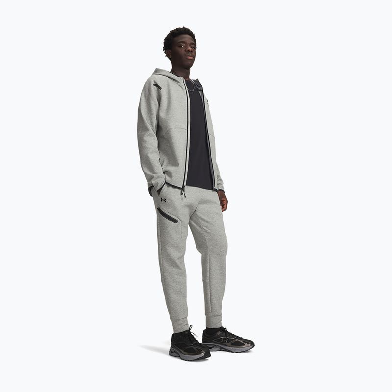Spodnie męskie Under Armour Unstoppable Fleece mod gray/black 2