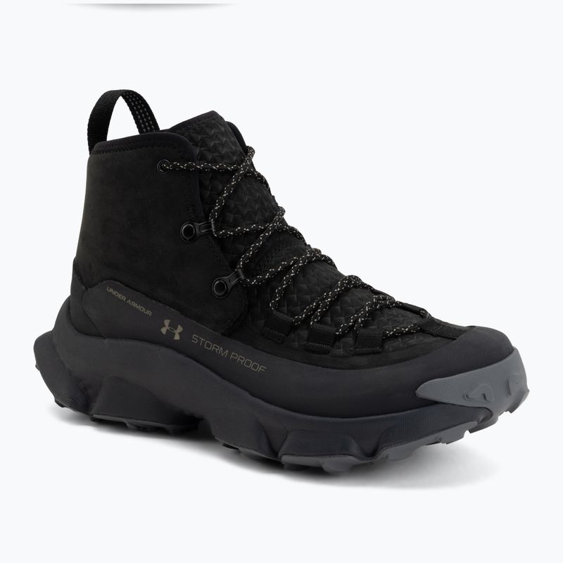 Buty trekkingowe męskie Under Armour Charged Expanse Mid LTHR WP Black/Anthracite/Bayou