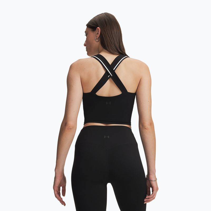 Koszulka treningowa damska Under Armour Meridian Contour Tank ultimate black/white/ultimate black 2