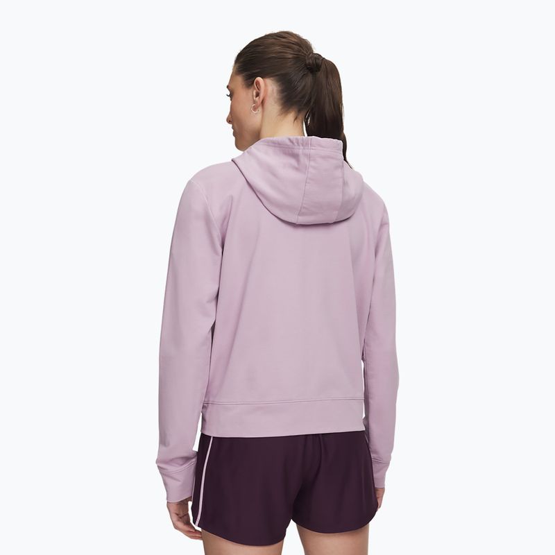 Bluza damska Under Armour Sport Terry FZ mauve pink/white 2