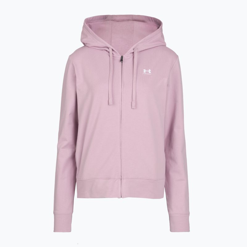 Bluza damska Under Armour Sport Terry FZ mauve pink/white 4