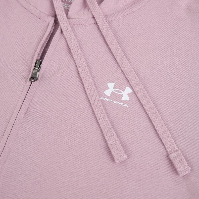 Bluza damska Under Armour Sport Terry FZ mauve pink/white 6