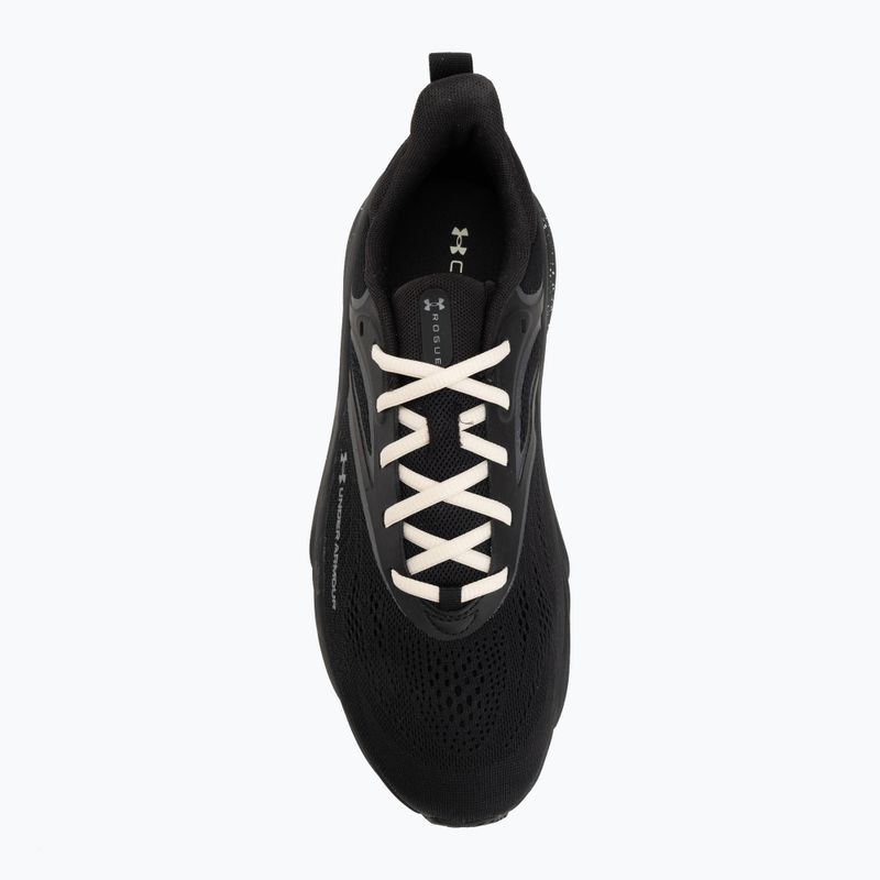 Buty do biegania męskie Under Armour Rogue 6 black/winter white/metallic black 5
