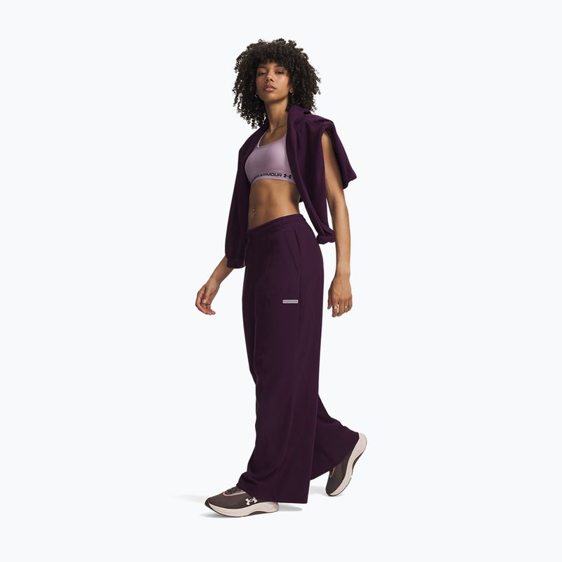 Spodnie treningowe damskie Under Armour Performance Fleece Pants purple echo/purple echo 2