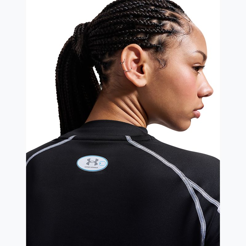 Longsleeve treningowy damski Under Armour ColdGear Elite Mock ultimate black/reflective 7