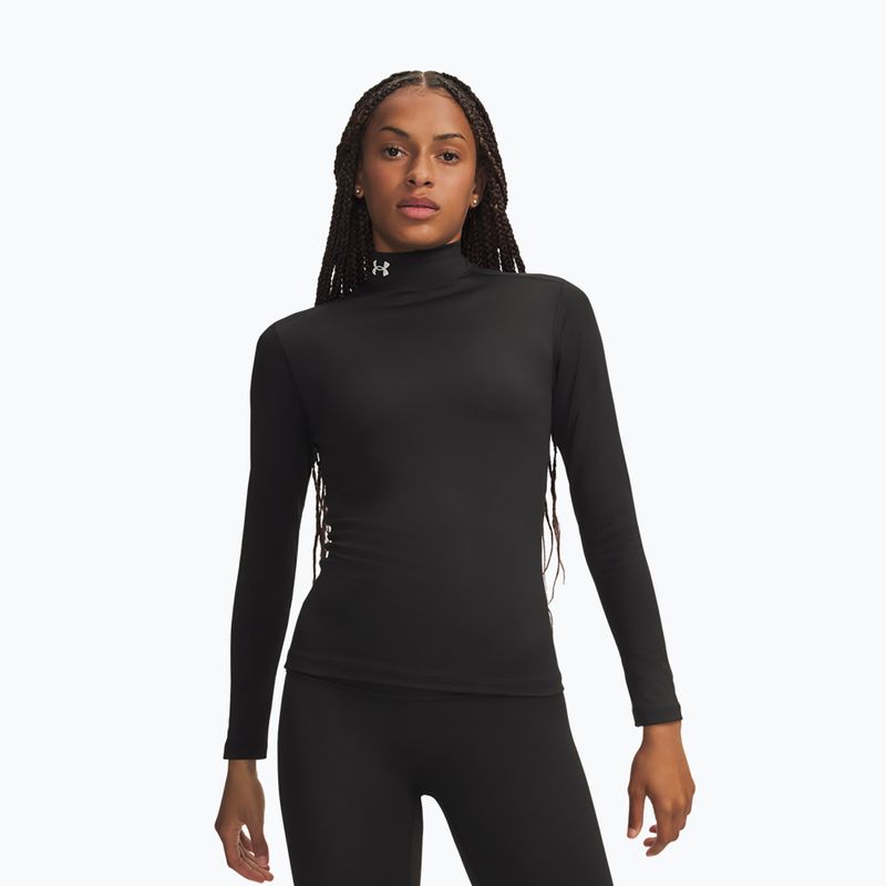 Longsleeve treningowy damski Under Armour ColdGear Mock LS ultimate black/white