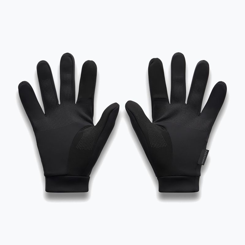 Rękawiczki do biegania męskie Under Armour Velociti Liner black/black/reflective 3