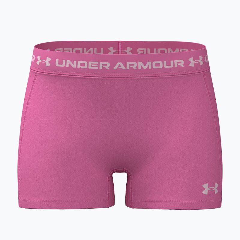 Spodenki treningowe damskie Under Armour HeatGear Shorty pink frenzy/prime pink