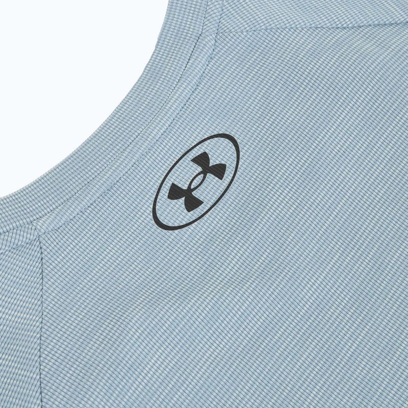 Koszulka treningowa męska Under Armour Tech Textured blue wind/black 4