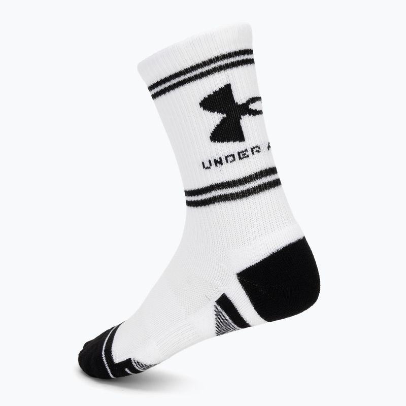 Skarpety Under Armour Perf Tech Nov Crew 3 pack white/white/ultimate black 2