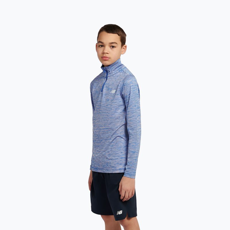 Bluza dziecięca New Balance Athletics Quarter Zip Funnel blue gemstone 4