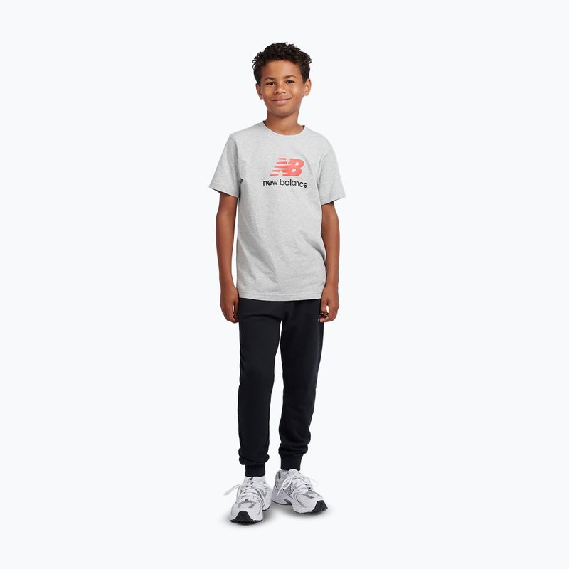 Koszulka dziecięca New Balance Jersey Stacked Logo Tee athletic grey heather 2